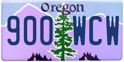 OR license plate 900WCW