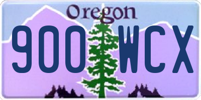 OR license plate 900WCX