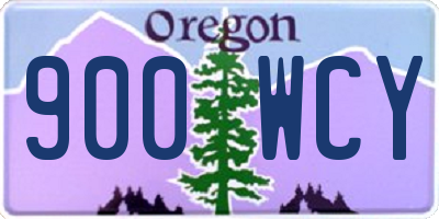 OR license plate 900WCY