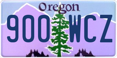 OR license plate 900WCZ