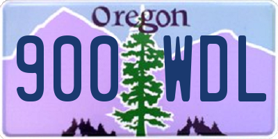 OR license plate 900WDL