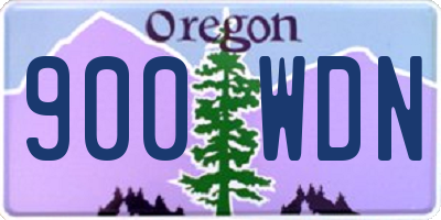 OR license plate 900WDN