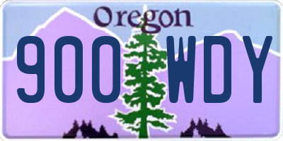 OR license plate 900WDY