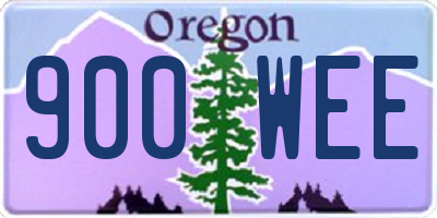 OR license plate 900WEE