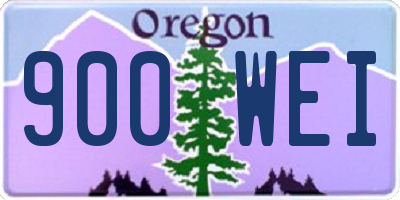 OR license plate 900WEI