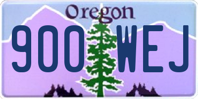 OR license plate 900WEJ