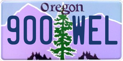 OR license plate 900WEL