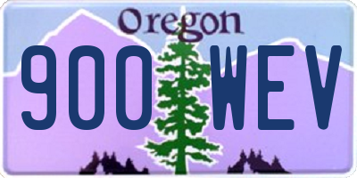 OR license plate 900WEV