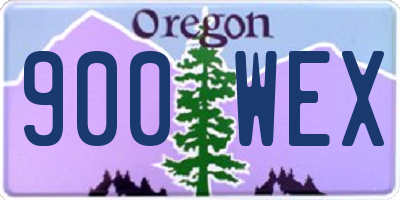 OR license plate 900WEX