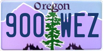 OR license plate 900WEZ