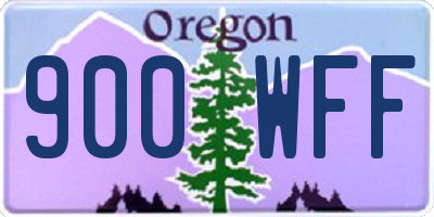 OR license plate 900WFF