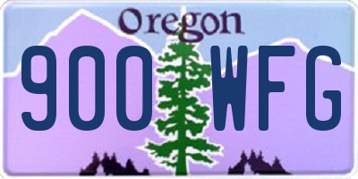 OR license plate 900WFG