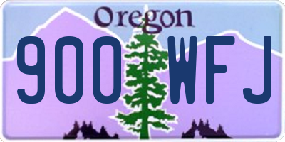 OR license plate 900WFJ