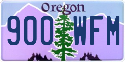 OR license plate 900WFM