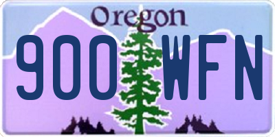 OR license plate 900WFN