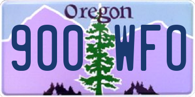 OR license plate 900WFO