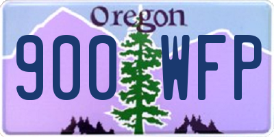 OR license plate 900WFP