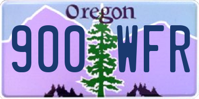 OR license plate 900WFR
