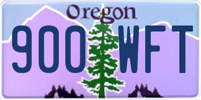 OR license plate 900WFT