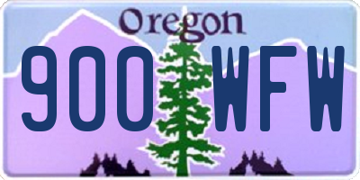 OR license plate 900WFW