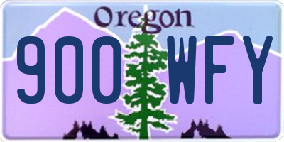 OR license plate 900WFY