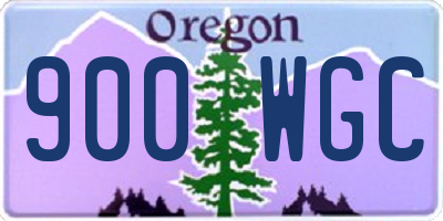 OR license plate 900WGC