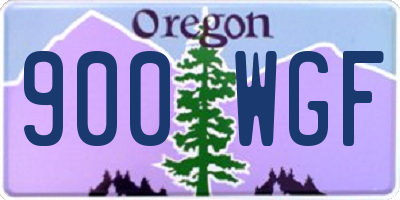 OR license plate 900WGF