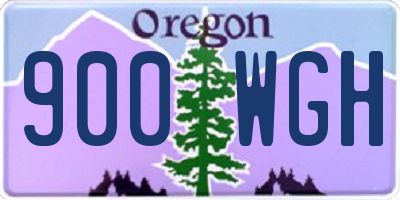 OR license plate 900WGH