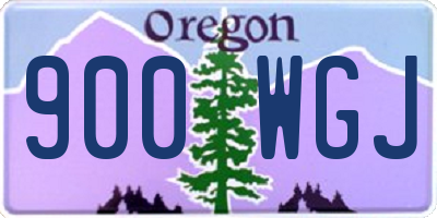 OR license plate 900WGJ