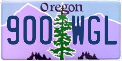 OR license plate 900WGL