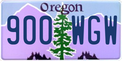 OR license plate 900WGW
