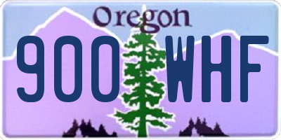 OR license plate 900WHF