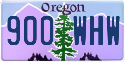 OR license plate 900WHW