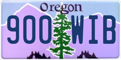 OR license plate 900WIB