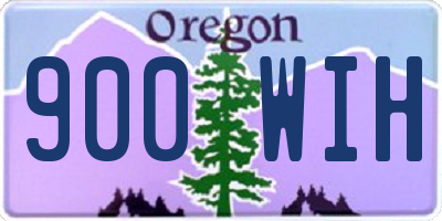 OR license plate 900WIH