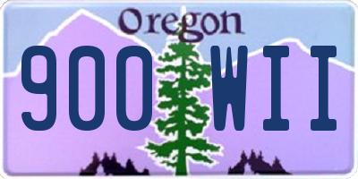 OR license plate 900WII