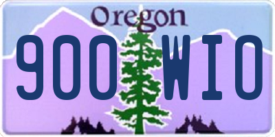 OR license plate 900WIO
