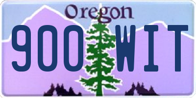 OR license plate 900WIT