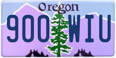 OR license plate 900WIU