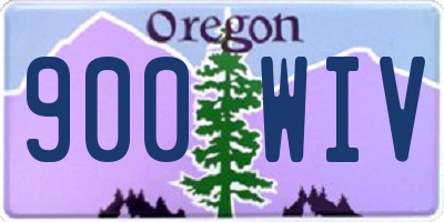 OR license plate 900WIV