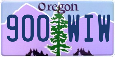 OR license plate 900WIW