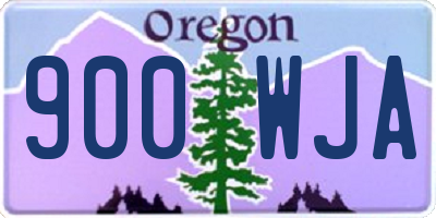 OR license plate 900WJA