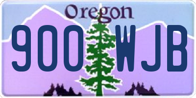 OR license plate 900WJB