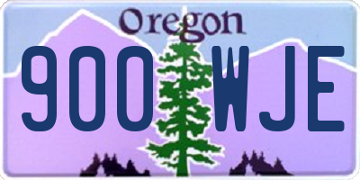 OR license plate 900WJE