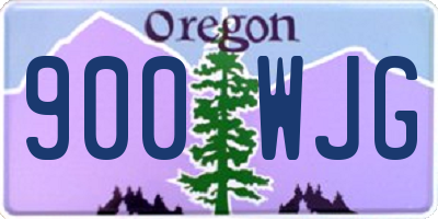 OR license plate 900WJG