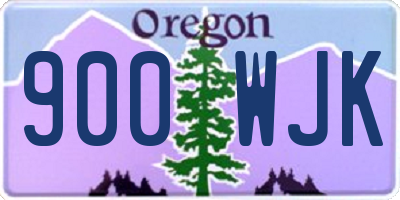 OR license plate 900WJK