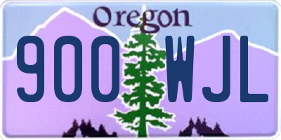 OR license plate 900WJL