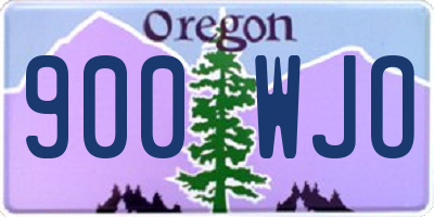 OR license plate 900WJO