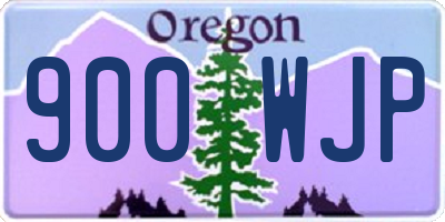 OR license plate 900WJP
