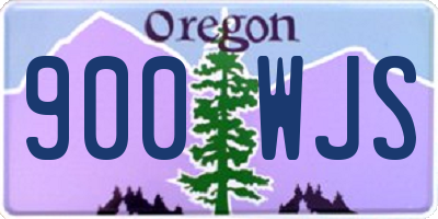OR license plate 900WJS